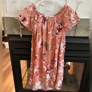 Xhilaration Pink Rose Dress
